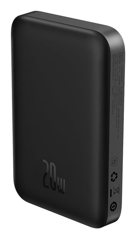 фото Зовнішній акумулятор (павербанк) Baseus Magnetic Mini Air 10000mAh 20W Black (P10059001113-00)