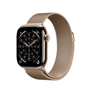Apple Watch Series 11 OLED 42 mm Cyfrowy 374 x 446 px Ekran dotykowy 5G Tytan Wi-Fi GPS