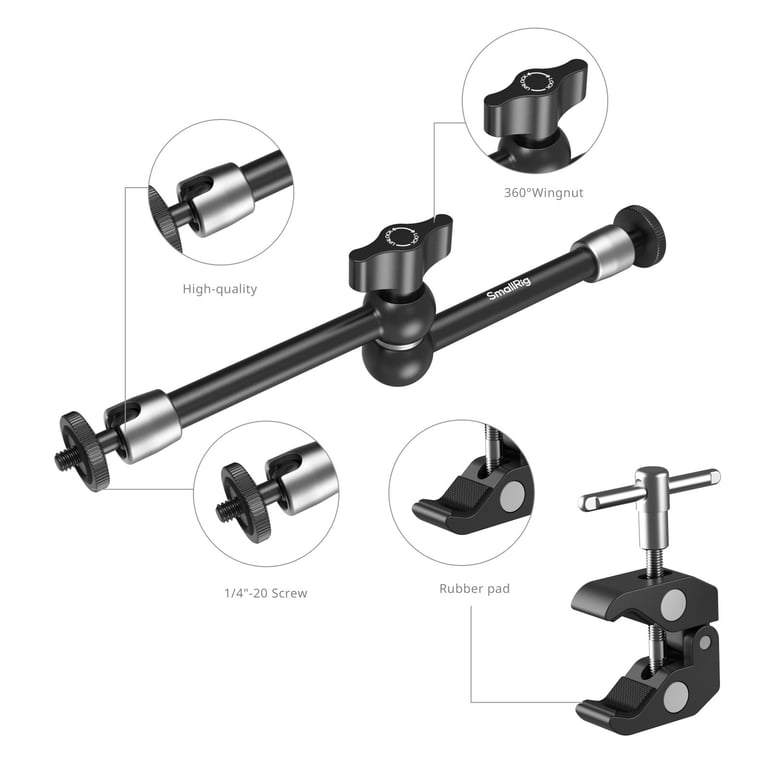 SmallRig 5326 stojak na telefon Czarny