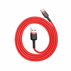 Baseus 6953156278219 kabel do telefonu Czerwony 1 m USB A USB C