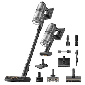 Dreame Z30 AquaCycle 2-in-1-Standstaubsauger mit Akku, für Trocken- und Nassreinigung, HEPA-Filter, beutellos, 0,6 l, 855 W, schwarz, 3,2 Ah