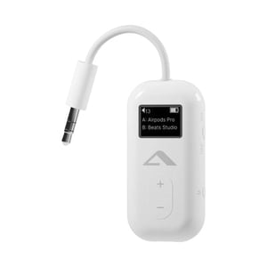 ALOGIC ABTTX1-WH trådlös ljudsändare 3,5 mm Vit Inbyggd display