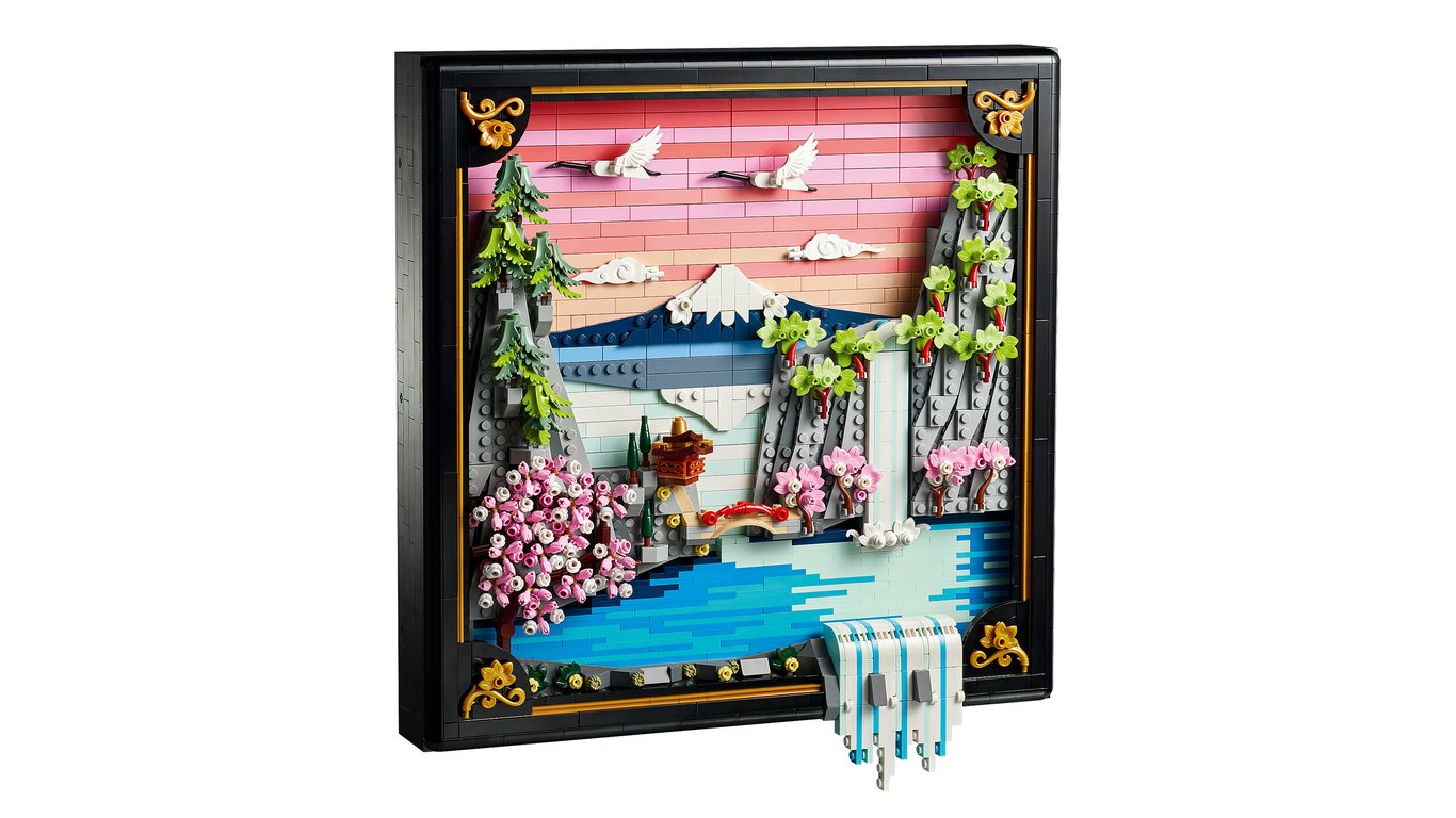 LEGO ART Japoński krajobraz z kwitnącą wiśnią