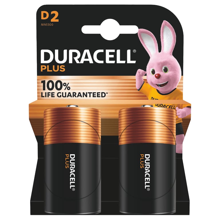 Duracell Plus 100 D Jednorazowa bateria Alkaliczny