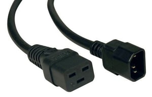 Eaton IEC C14/IEC C19, 10/16 A, schwarz, 2 m, C14-Anschluss, C19-Anschluss