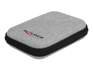 DeLOCK Futerał ochronny na dyski SSD 2.5″, zewnętrzne obudowy i dyski twarde do 12 x 8 x 2 cm