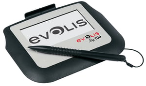 Evolis SIG100 10,2 cm (4") Vit, Svart LCD