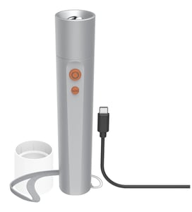 Hama FL350-C Silver LED-ficklampa