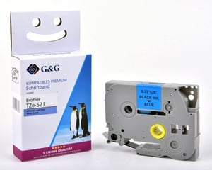 G&G 17086 taśmy do etykietowania Czarny na niebieskim TZe