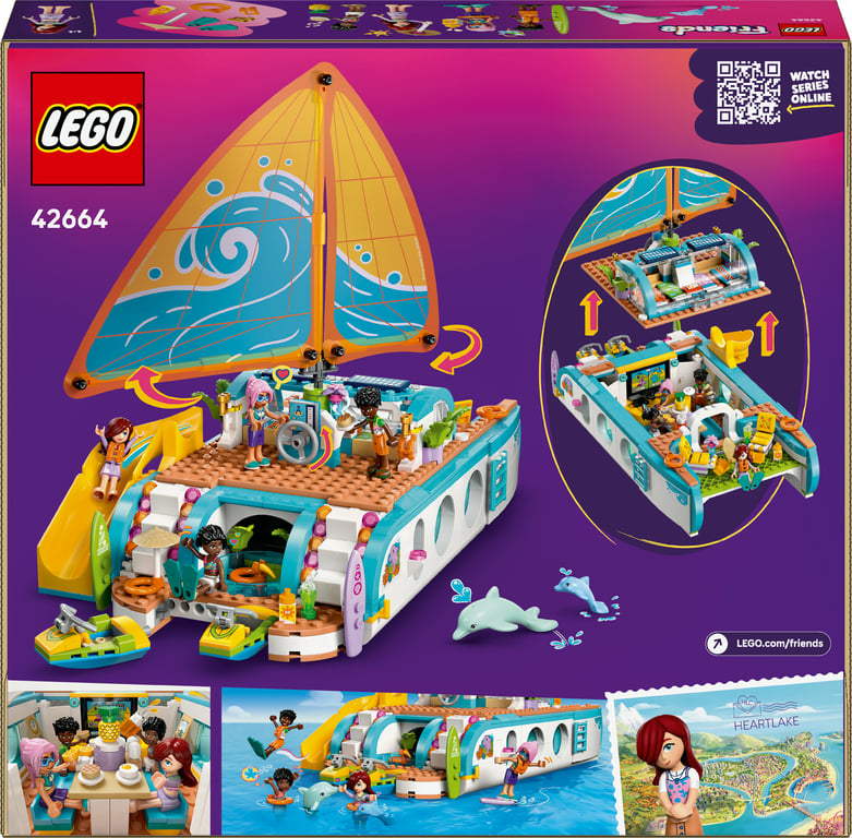 фото Блоковий конструктор LEGO Friends Пригоди на туристичному човні (42664)