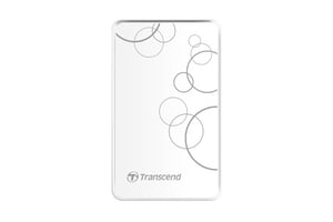 Transcend StoreJet 25A3 extern hårddisk 2 TB 2,5" USB Typ A 3.2 Gen 1 (3.1 Gen 1) Vit