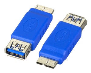 EFB Elektronik EB550 przejściówka do kabli USB 3.0 A Micro-USB 3.0 B Niebieski