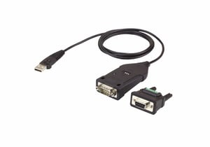 ATEN UC485 Parallelkabel, schwarz, 1,2 m, USB Typ A – DB-9
