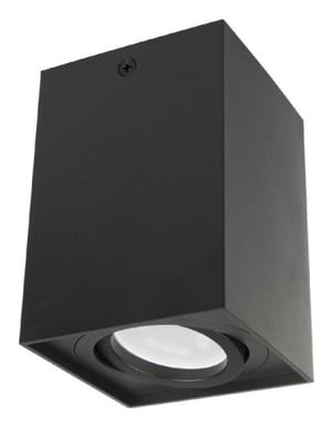 Maclean GU10 Surface-Mounted Halogen Spot Light MCE426 B, Black, 80x80x115mm, Square, Aluminum