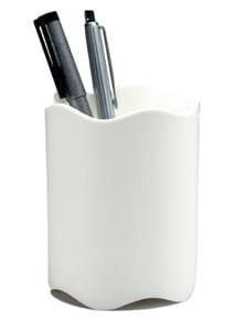 Durable 1701235010 Pen Holder, Plastic, White