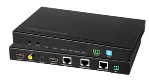 Microconnect MC-HB-104A AV-Verlängerungskabel AV-Sender und -Empfänger Schwarz