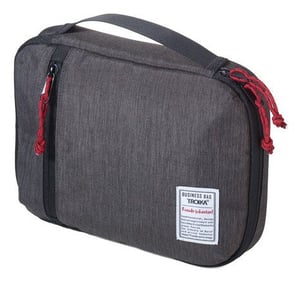 TROIKA BUSINESS TECH POUCH Organizer, Polyester, Black, Gray