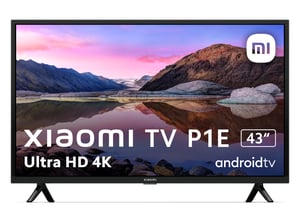 Xiaomi TV P1E 43" 109,2 cm (43") 4K Ultra HD Smart TV Wi-Fi Svart