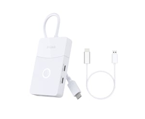 D-Link DUP-501 USB 3.2 Gen 1 (3.1 Gen 1) Type-C-hubbar och koncentratorer, 5000 Mbit/s, vit