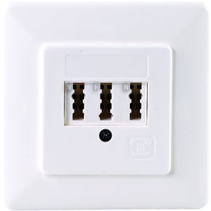 Schwaiger TDU2237 532 TAE Electrical Outlet, White