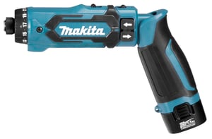 Makita DF012DSE wkrętak zasilany/zakrętark udarowy 650, 200 Czarny, Niebieski
