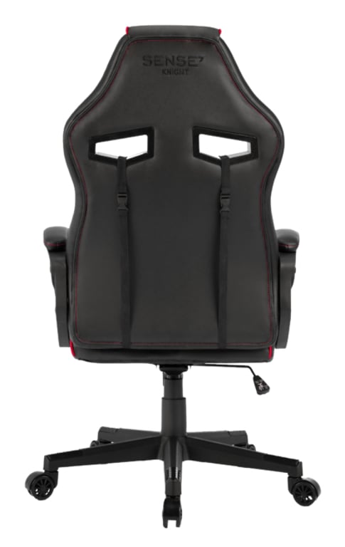 SENSE7 Knight Fotel gamingowy Wiaderko (kołyska) siedzisko Czarny, Czerwony