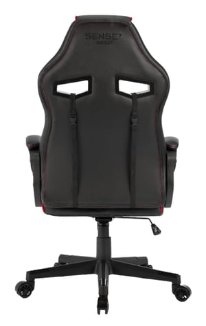 SENSE7 Knight Fotel gamingowy Wiaderko (kołyska) siedzisko Czarny, Czerwony