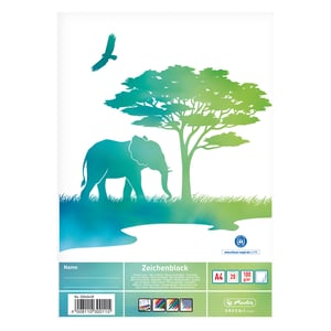 Herlitz GREENline Elefant Art Paper Pad, 20 sheets