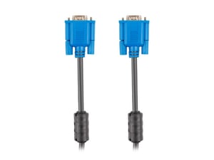 Lanberg CA-VGAC-10CU-0030-BK VGA-kabel 3 m VGA (D-Sub) Svart, Blå