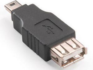 Motorola RDUYS08220007 Mini USB to USB-C Adapter, Black