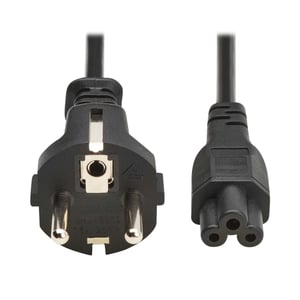 Eaton P058-02M-EU Netzkabel, schwarz, 2 m, CEE7/4, C5-Anschluss