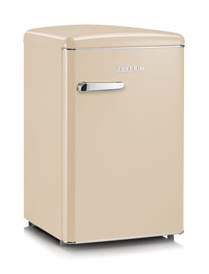 Severin RKS 8833 Retro kyl- och frysskåp, fristående, 108 l, krämfärgad