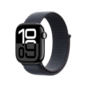 Apple Watch Series 10 OLED 42 mm Cyfrowy 374 x 446 px Ekran dotykowy Czarny Wi-Fi GPS