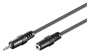 Microconnect 33723 ljudkabel 2 m 2,5 mm svart