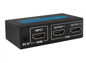 Qoltec 50536 rozgałęziacz telewizyjny HDMI 2x HDMI