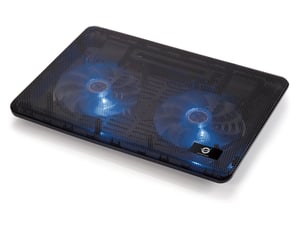 Conceptronic CNBCOOLPAD2F kylunderlägg för bärbar dator 39,6 cm (15,6") Svart