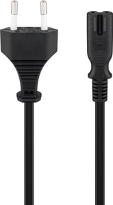 Goobay 50084 Power Cable, Black, 1.5 m, CEE7/16 C7 Panel