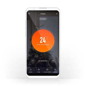 Nedis WIFIHTPL20FWT grzejnik Wewnętrzna Biały 2000 W Elektryczny grzejnik konwektorowy