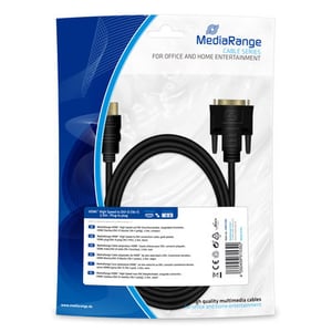 MediaRange MRCS185 Signal Cable, 2 m, Black