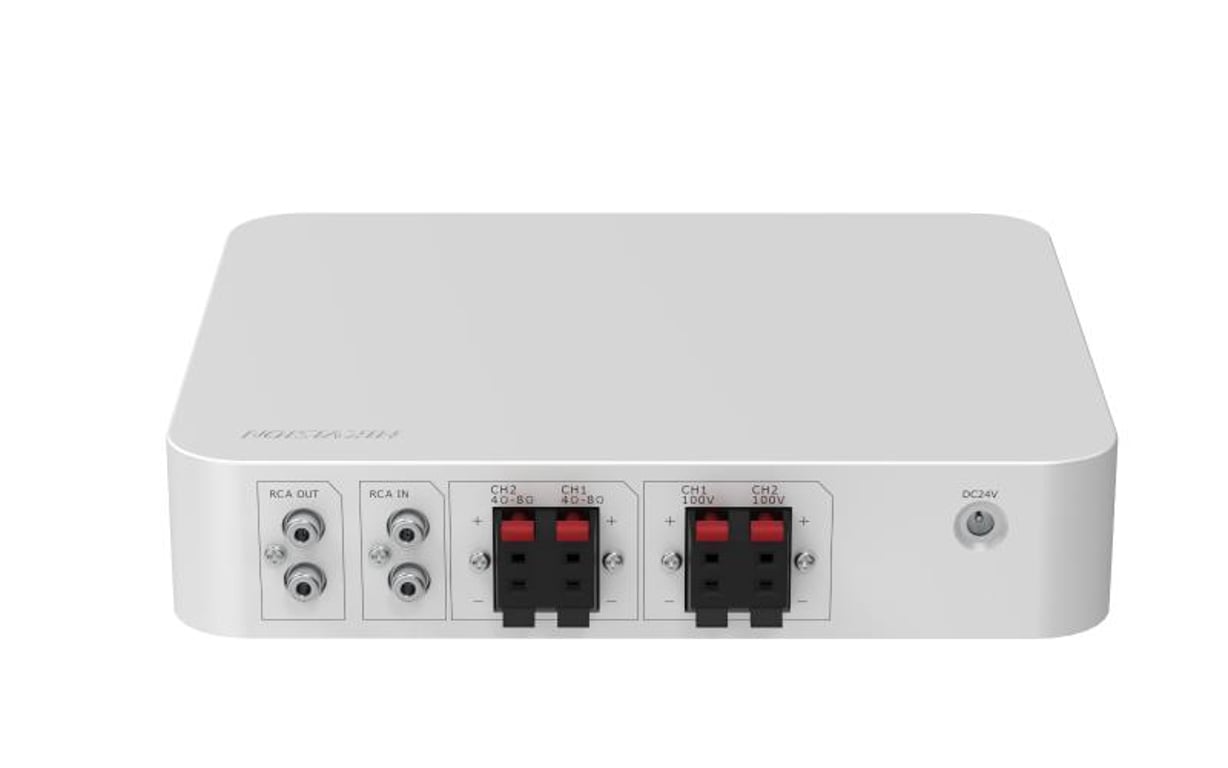 Hikvision DS-QAE0A60G1-VB wzmacniacz audio 2.0 kan. Biały