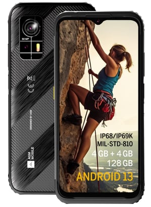 AGM H6 Lite 16,6 cm (6.52") Dual SIM Android 13 4G 8 GB 128 GB Svart, Grå