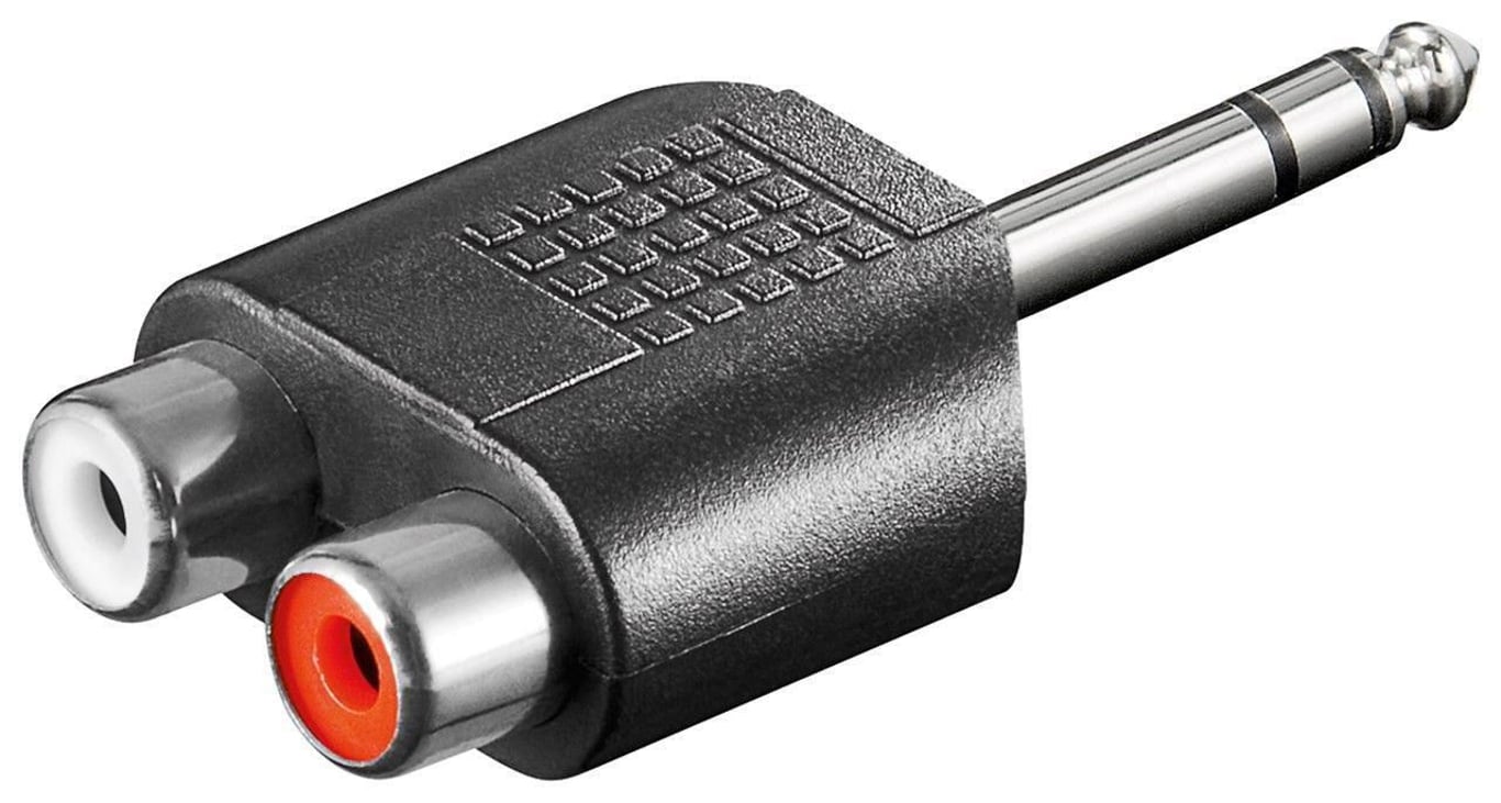 Microconnect AUDANH przejściówka do kabli 6.35mm 2 x RCA
