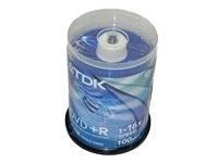 TDK DVD+R 4.7GB 16X CB 100 4,7 GB 100 szt.