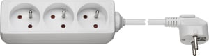 Goobay 77650 1.5 m Power Strip, 3 Outlets, Indoor, White