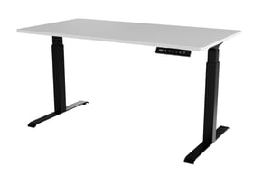 Cama Biurko z elektryczną regulacją wysokości MOON LONG 150x80x72-120 czarny/biały