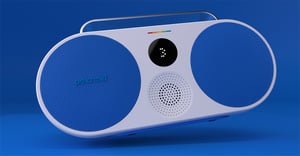 Polaroid PLRMUSICP39092BLU bärbar högtalare / festhögtalare Blå, Vit