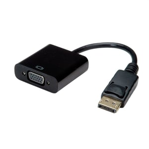 VALUE 12.99.3136 kabeladapter 0,2 m VGA (D-Sub) DisplayPort Svart