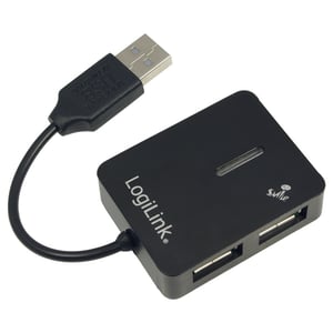 LogiLink USB 2.0 4-Port-Hub 480 Mbit/s Schwarz