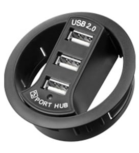 Goobay 93893 USB 2.0-Hubs und -Verteiler 480 Mbit/s Schwarz