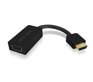 ICY BOX IB-AC502 VGA (D-Sub) HDMI Typ A (Standard) Schwarz